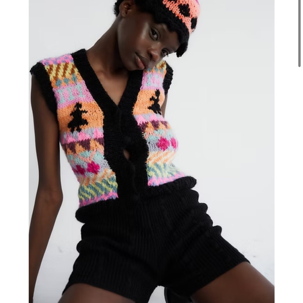 TACH Multicolor Knit Sweater Vest